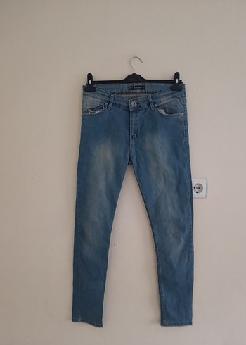 Gri Mavi Normal Boy Kadın Denim Jean