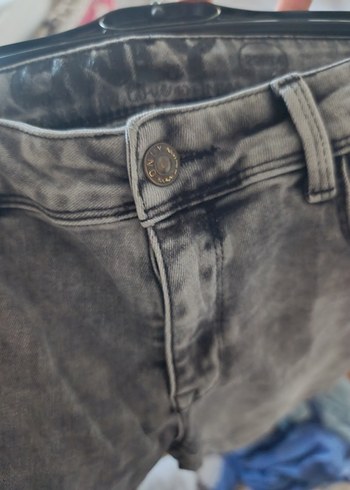 29 Beden Gri Tie-Dye Yıkamalı Kadın Jean