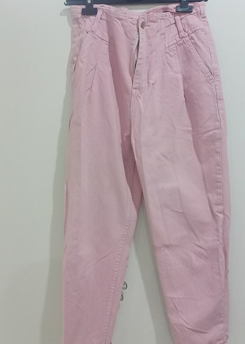 Pembe Kadın Kot Pantolon - Görsel 2