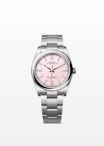 Rolex Rolex Erkek Pembe Kadranlı Saat