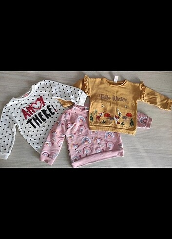 Kız bebek sweatshirt 