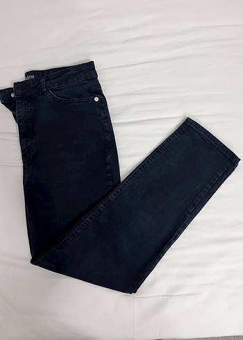 Siyah Kadın Regular Fit Denim Pantolon