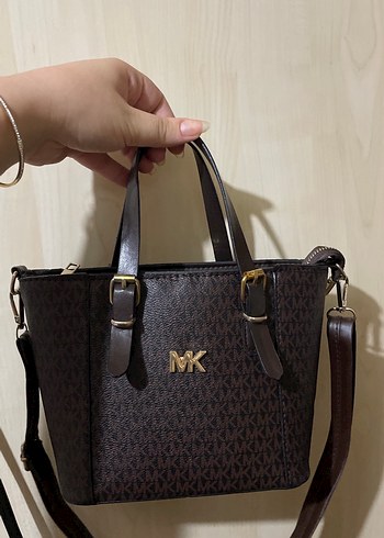 Kahverengi Deri Michael Kors Kadın Çanta