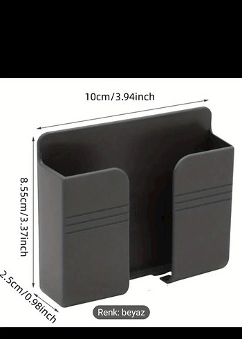 Beyaz Telefon Tutucu Yapışkanlı - Görsel 3