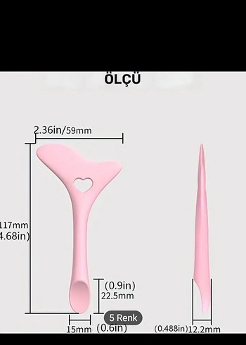 Pembe Pastel Kirpik Fırçası - Görsel 5