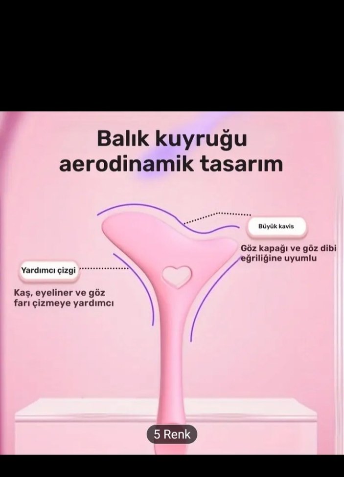 Pembe Pastel Kirpik Fırçası - Görsel 4