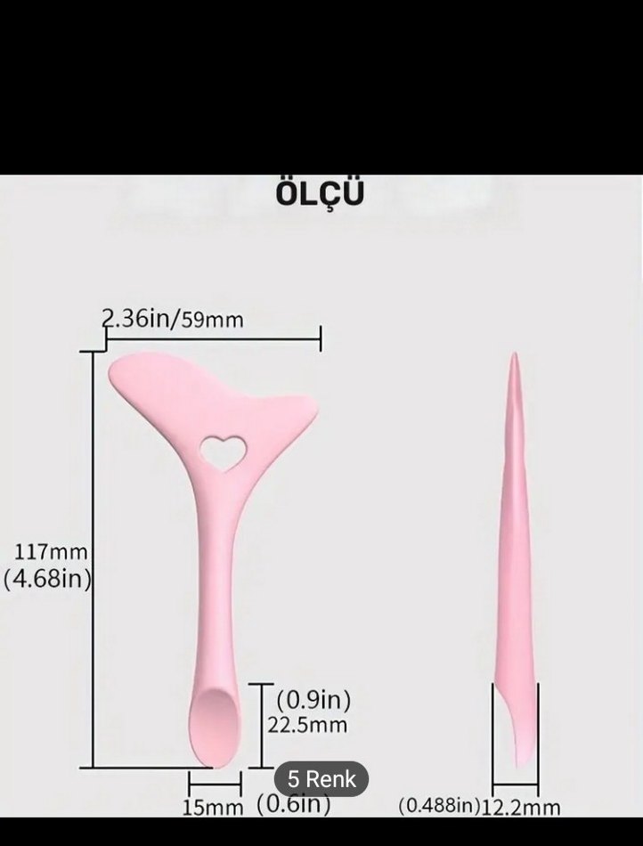 Pembe Pastel Kirpik Fırçası - Görsel 5