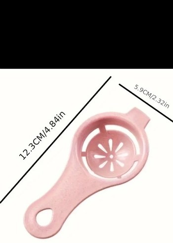 Pembe Pastel Plastik Yumurta Sarısı Ayırıcı - Görsel 3