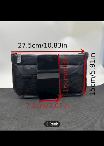 Çok Bölmeli Unisex Makyaj & Seyahat Çantası - Görsel 3