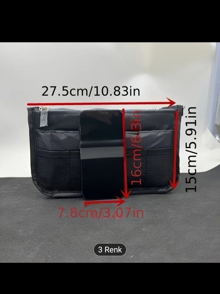 Çok Bölmeli Unisex Makyaj & Seyahat Çantası - Görsel 3