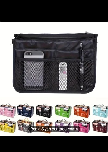 Çok Bölmeli Unisex Makyaj & Seyahat Çantası - Görsel 2