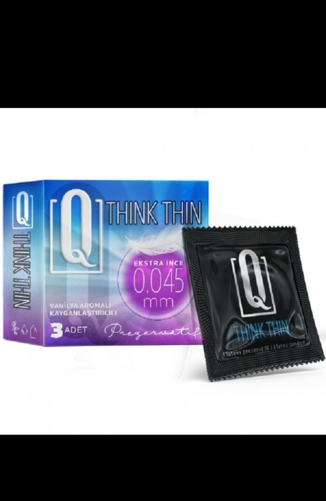 Q Think Thin 0.045 mm İnce Prezervatif 3'lü - Görsel 2