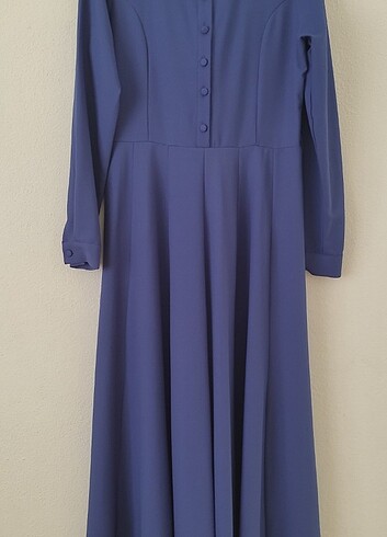 MAVİ TESETTÜR ELBİSE  - Görsel 7