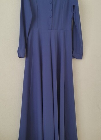 MAVİ TESETTÜR ELBİSE  - Görsel 9