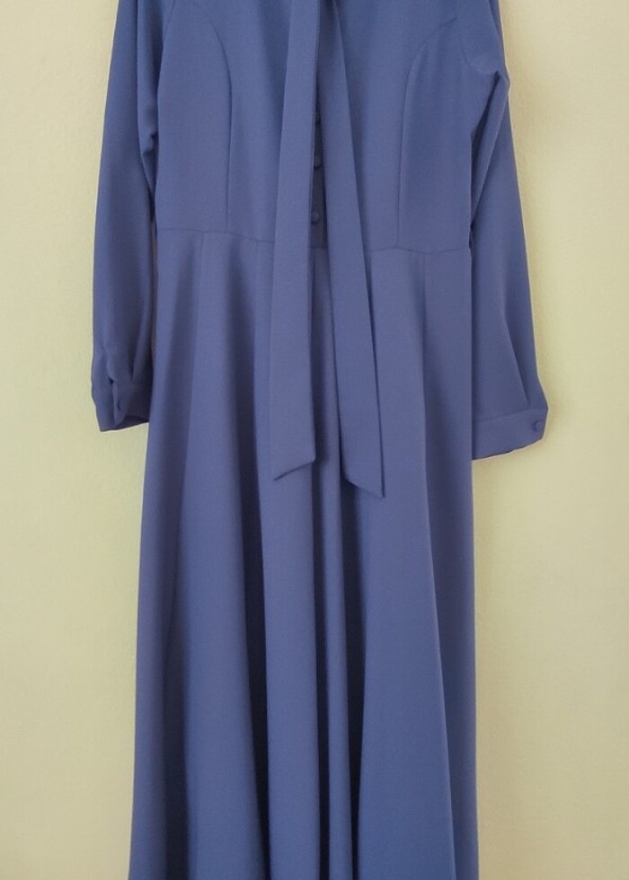 MAVİ TESETTÜR ELBİSE  - Görsel 2