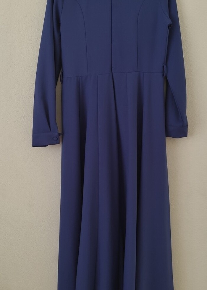 MAVİ TESETTÜR ELBİSE  - Görsel 3