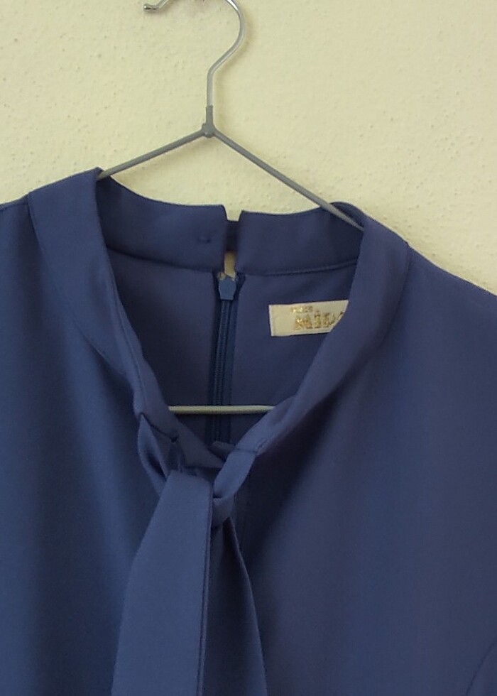 MAVİ TESETTÜR ELBİSE  - Görsel 4