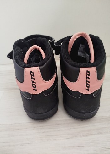 Lotto Pembe Siyah Kız Çocuk High Sneaker - Görsel 4