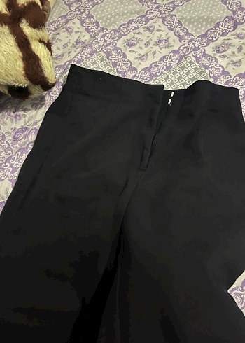 LCWSION Siyah Kadın Midi Kumaş Pantolon - Görsel 3