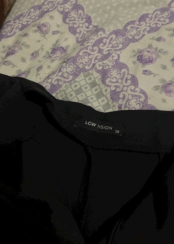 LCWSION Siyah Kadın Midi Kumaş Pantolon - Görsel 2