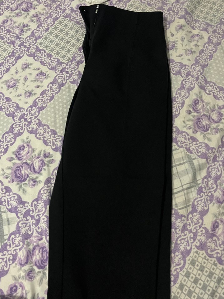 LCWSION Siyah Kadın Midi Kumaş Pantolon - Görsel 4