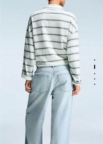 Baggy fit düşük bel jean - Görsel 2