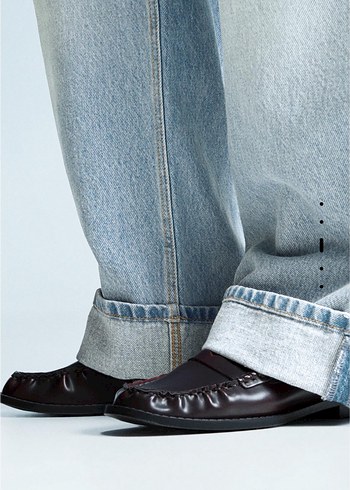 Baggy fit düşük bel jean - Görsel 3