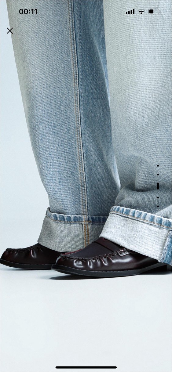 Baggy fit düşük bel jean - Görsel 3