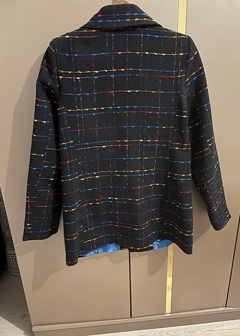 Çok Renkli Düğmeli Kadın Blazer Ceket - Görsel 3