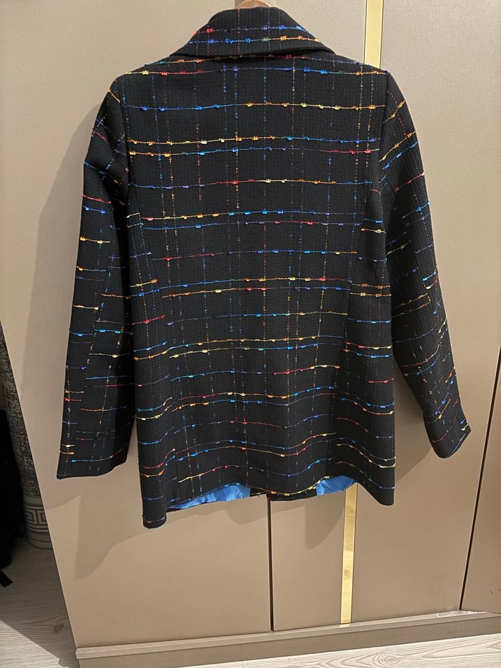 Çok Renkli Düğmeli Kadın Blazer Ceket - Görsel 3