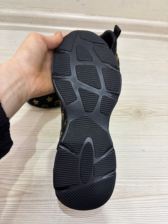 Siyah Renkli Desenli Kadın Spor Ayakkabı - Görsel 5