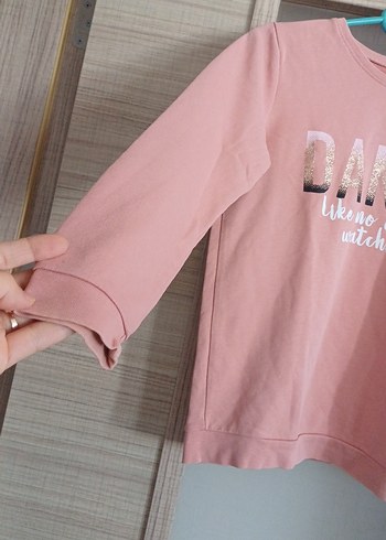 LC Waikiki Pembe Baskılı Kız Eşofman Takımı