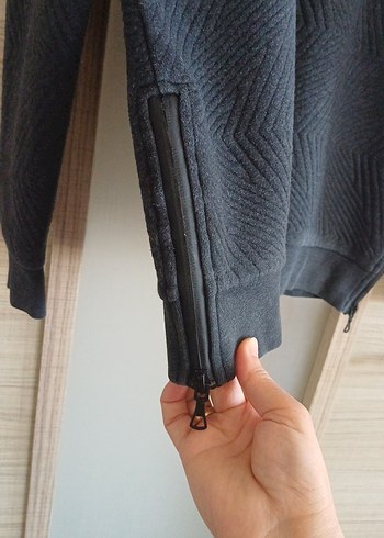 s Beden Gri Erkek Oversize Triko Sweatshirt