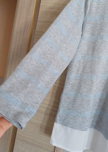LC Waikiki Gri Triko Kazak Uzun Kollu