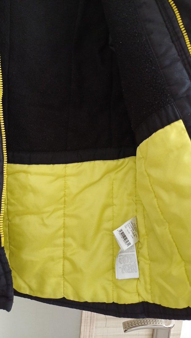 Düğmeli Erkek Çocuk siyah Street Wear Kaban - Görsel 3