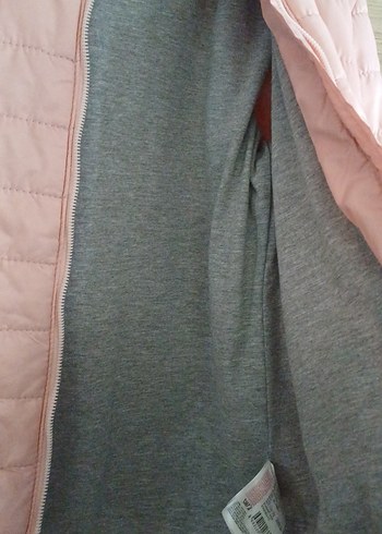 Ten rangi kız çocuk Kapüşonlu Mont - Görsel 4