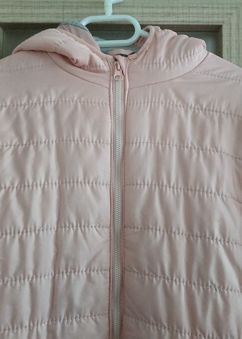 Ten rangi kız çocuk Kapüşonlu Mont - Görsel 2