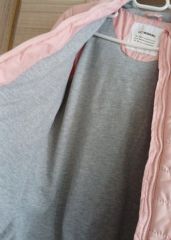 Ten rangi kız çocuk Kapüşonlu Mont - Görsel 5