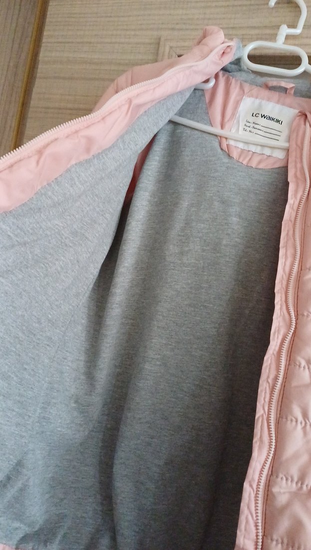 Ten rangi kız çocuk Kapüşonlu Mont - Görsel 5