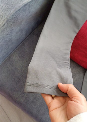 Gri Kadın Spor Tayt - Görsel 2