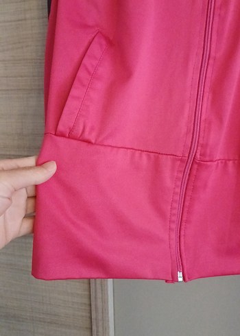 Fermuarlı Pembe Yüksek Yaka Kadın Ceket - Görsel 3