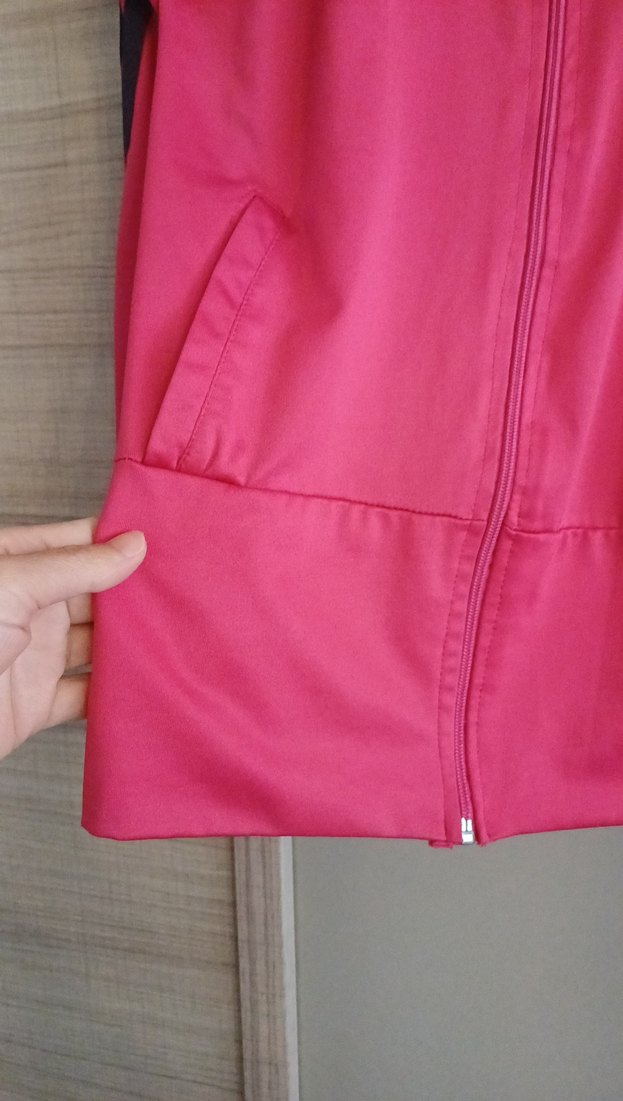 Fermuarlı Pembe Yüksek Yaka Kadın Ceket - Görsel 3