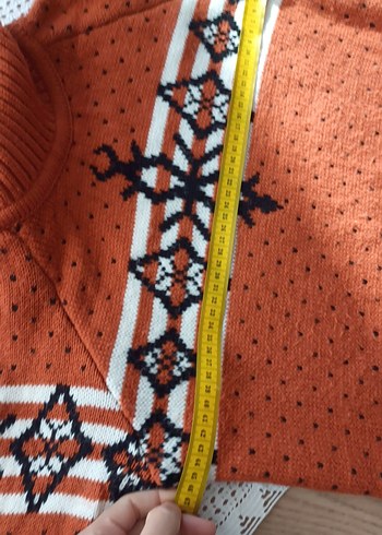 Bohem Tarz Renkli Boğazlı Örgü Kadın Kazak - Görsel 10