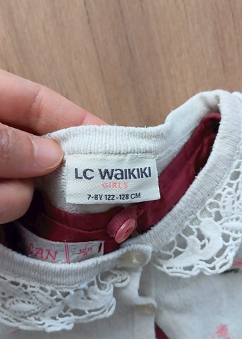 Nakışlı Düğmeli Uzun Kollu Kız Hırka - Görsel 7