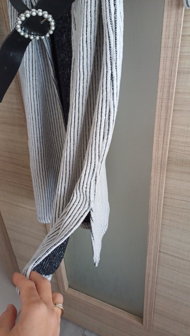 Gri Triko Kemerli Kadın Kemer - Görsel 5