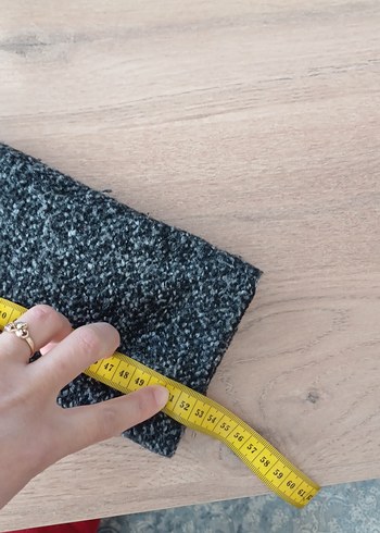 Gri Midi Kadın Yün Kaban - Görsel 12