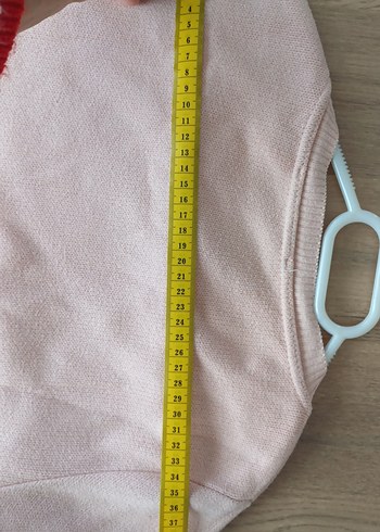 Pembe Kuş Desenli Örgü Kadın Kazak - Görsel 10