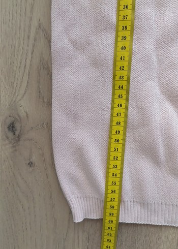 Pembe Kuş Desenli Örgü Kadın Kazak - Görsel 9