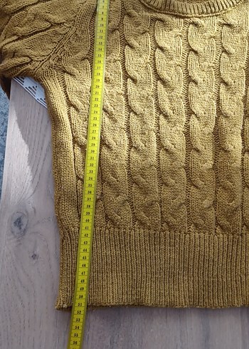 Kadın bej Örgü Triko Kazak - Görsel 8