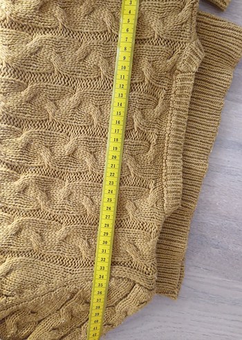 Kadın bej Örgü Triko Kazak - Görsel 9